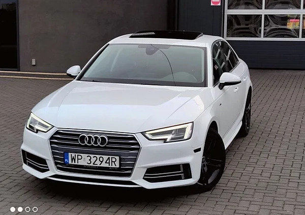 Audi A4 cena 89800 przebieg: 57000, rok produkcji 2018 z Płock małe 704